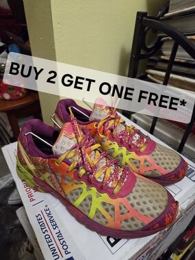 BUY 2 GET ONE FREE* Asics Gel Noosa Tri 9 Multicolor Run Sneakers Size 8w/6.5m